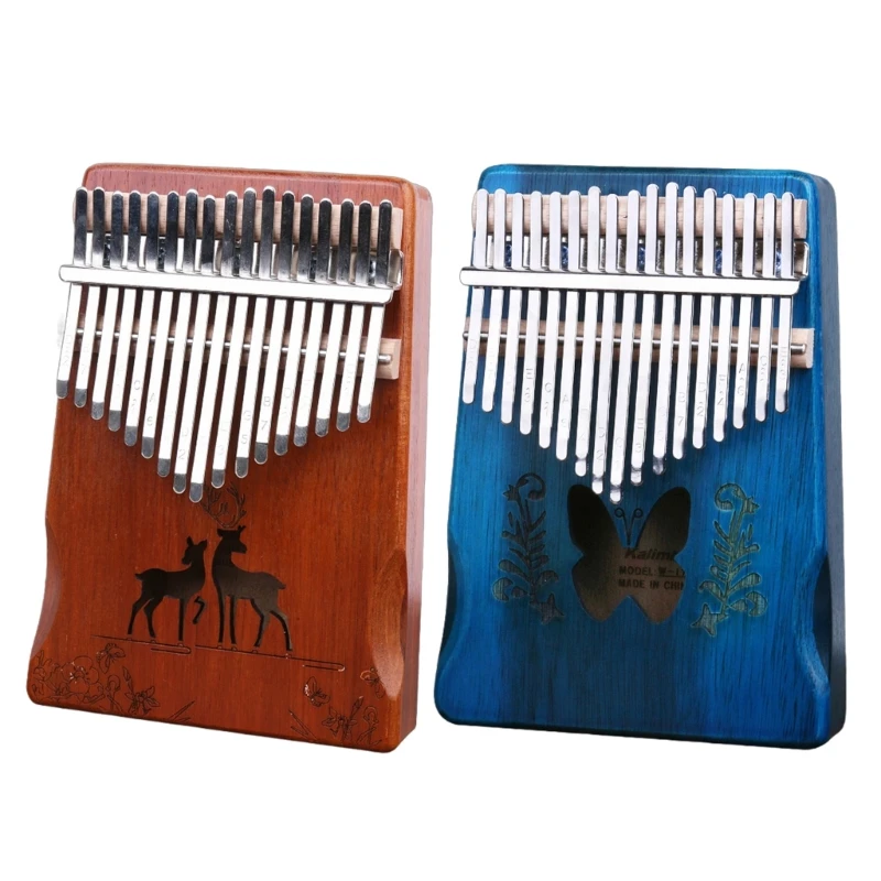 17 Keys Kalimba Thumb Piano 17 Key Finger Piano Thumb Instrument for Kids Adults Beginners Birthday Musical Gift
