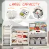 Toy Storage Organizer with Kids Bookshelf, Toy Organizer with 17 Bins and 5-Tier Bookshelf for Kids Bedroom Playroom 4