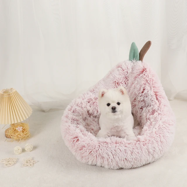 Dog Kennel Medium Bed Small Beds for Dogs Washable Accessories ; Furniture Accessory Large Puppy Warm Pet Basket Plush Cats Sofa