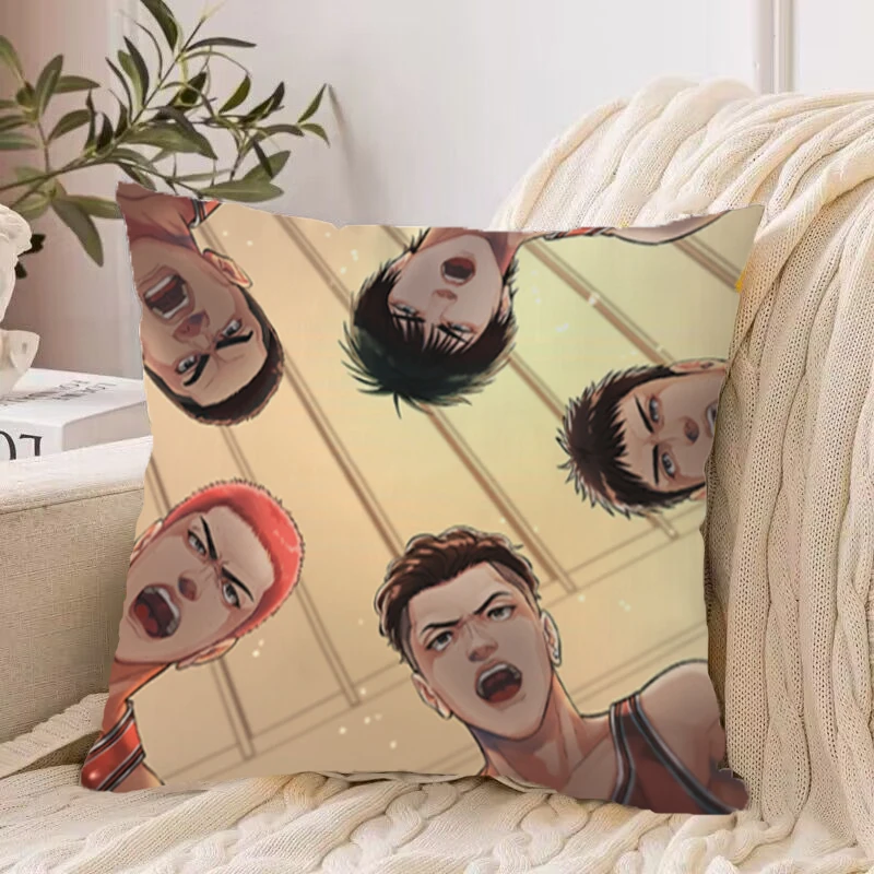

Pillow Covers for Bed Pillows Slam Dunk Chair Cushion Cover 45x45cm Room Cushions Anime Decorative Pillowcase Pillowcases 45*45