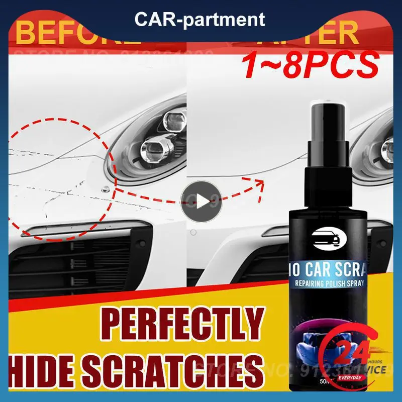 

1~8PCS New Car Paint Coating Spray Quickly Remove Repair Auto Scratches Swirls Marks Restore Shine Automotive GM Uniform Color