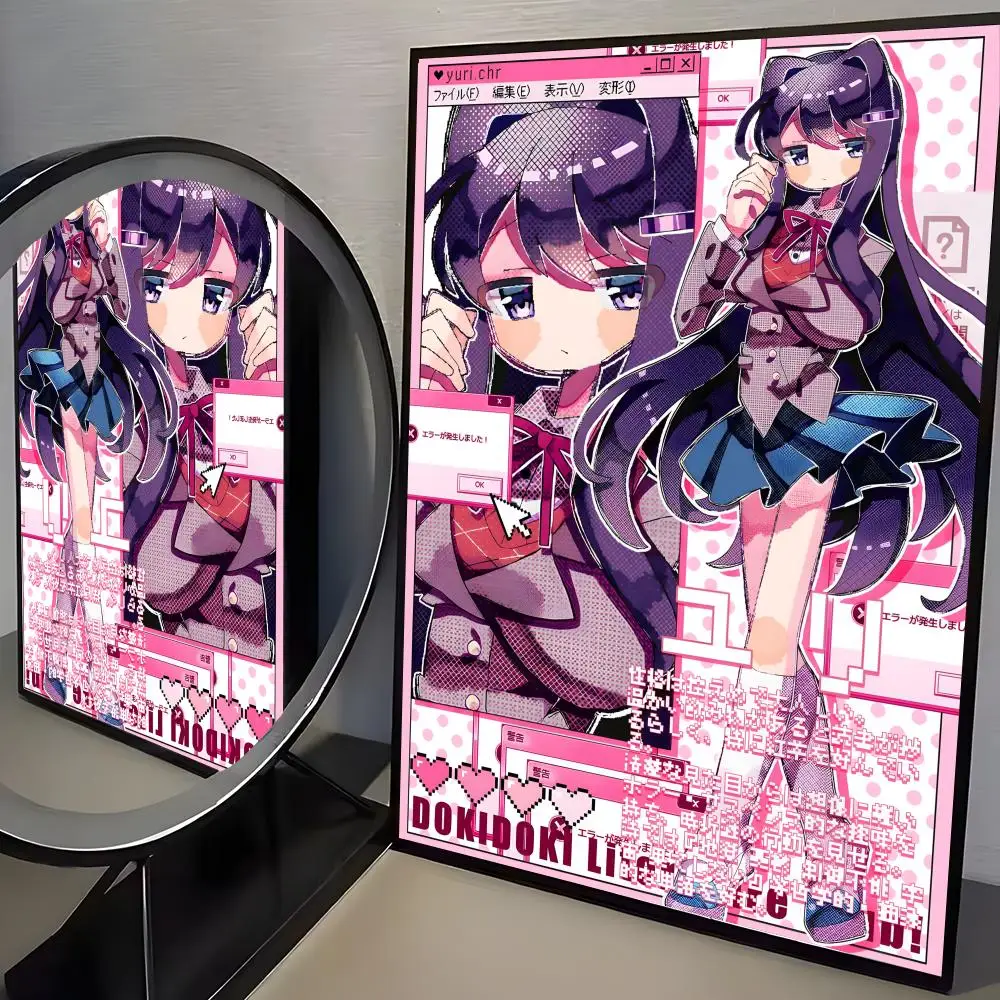 Anime Spiel DDLC D-Doki Poster Zimmer Dekor Wasserdicht Klebrig Für Home Bar Wand Kunst Dekoration – Detail 19