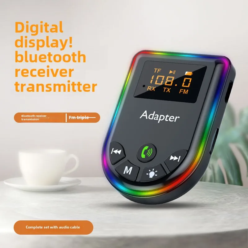 Car Receive/transmit Adapter Bluetooth Aux Transmisor Bluetooth Aux Адаптер Стерео Mp3 Player receiver ldac 자동차 블루투스 리시버