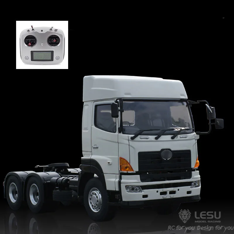 

Модель радиоуправляемого трактора LESU 1/14 6X4, Металлическая Модель шасси для дистанционного управления, DIY игрушки Tamiyaya, прицеп, электрический автомобиль, двигатель TH02023