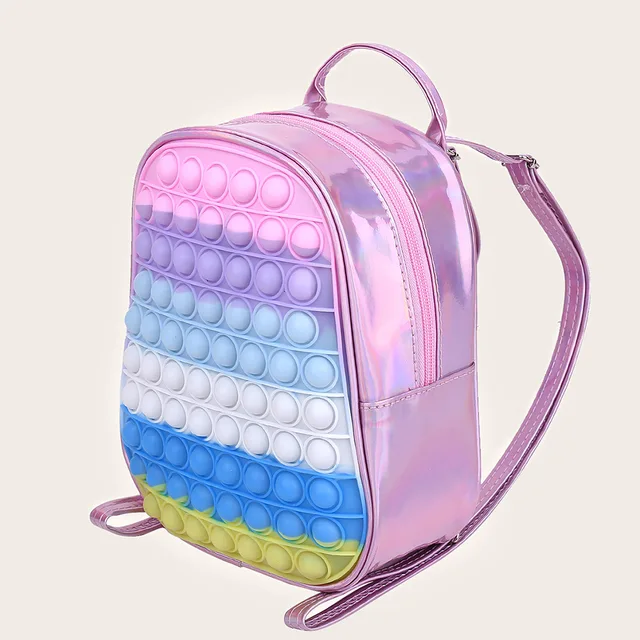 POP Backpack Its Hot Push Popet Bubble Fidget Toys Adult Kids Stress Relief Antistress Soft Squishy Anti-Stress Gift Schoolbag