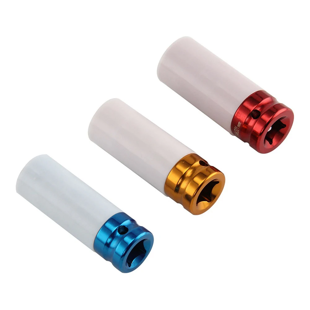 Steckschlüssel Hülse 17mm 19mm 21mm Loch Bunte Für Reifen Schutz Reparatur Werkzeug Für Tiefe Mutter-schrauber Manuelle Werkzeug – Detail 1