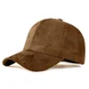 Classic Faux Leather Suede Baseball Cap Corduroy Dad Caps Adjustable Casual Low Profile Dad-Hat 1