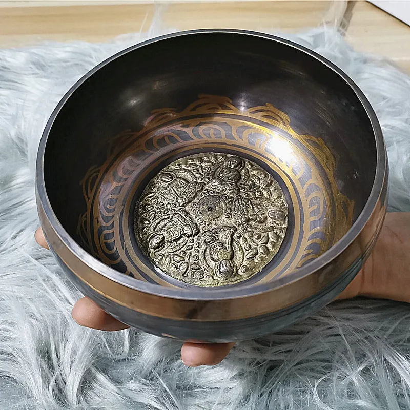 Nepal Tibetan Sing Bowl 7 size Himalayan Buddhist Yoga Meditation Singing Bowl Fengshui 5