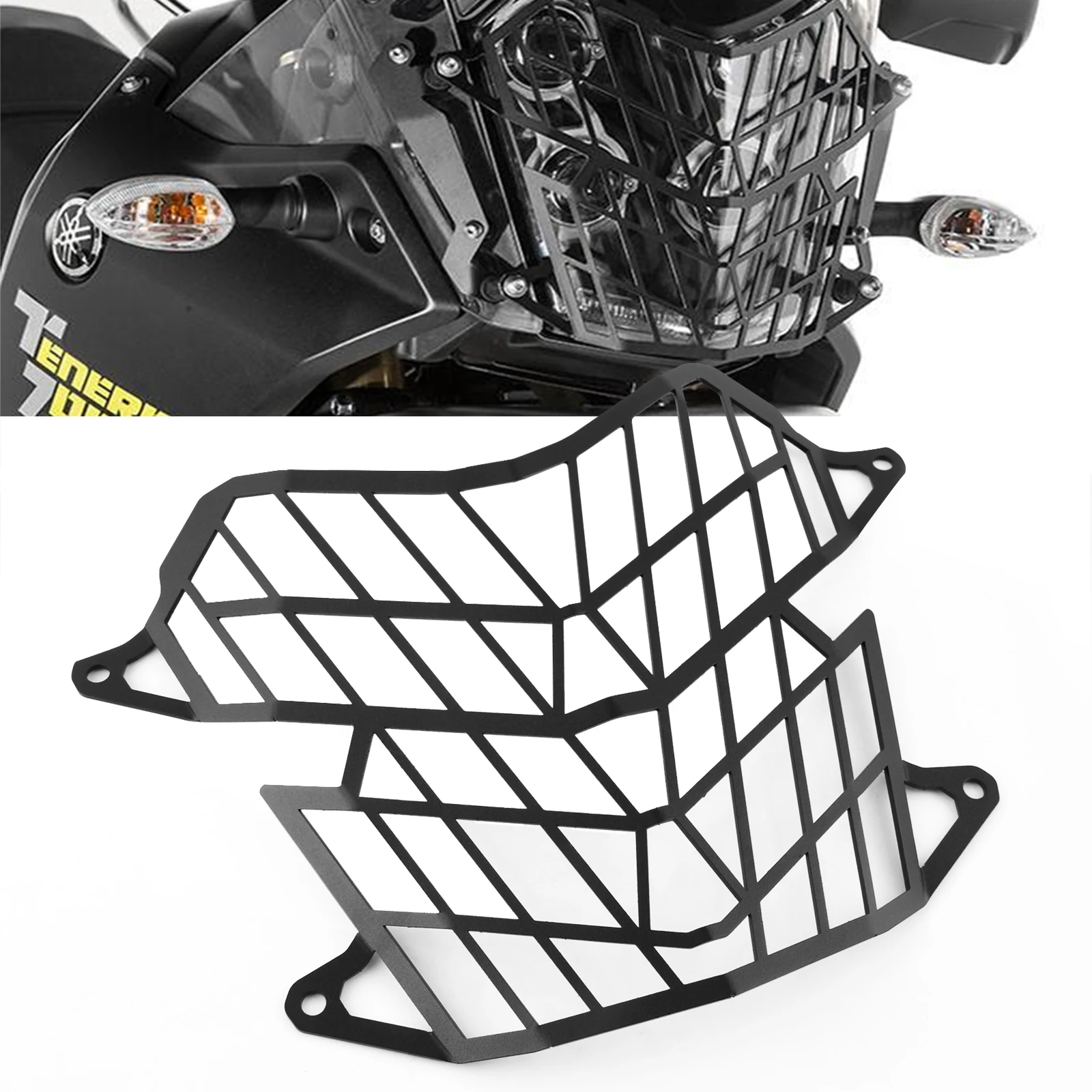 

Аксессуары для мотоциклов Yamaha Tenere 700 XTZ700 T7 T700 2019-2024, защита фар, защитная крышка, защитный гриль
