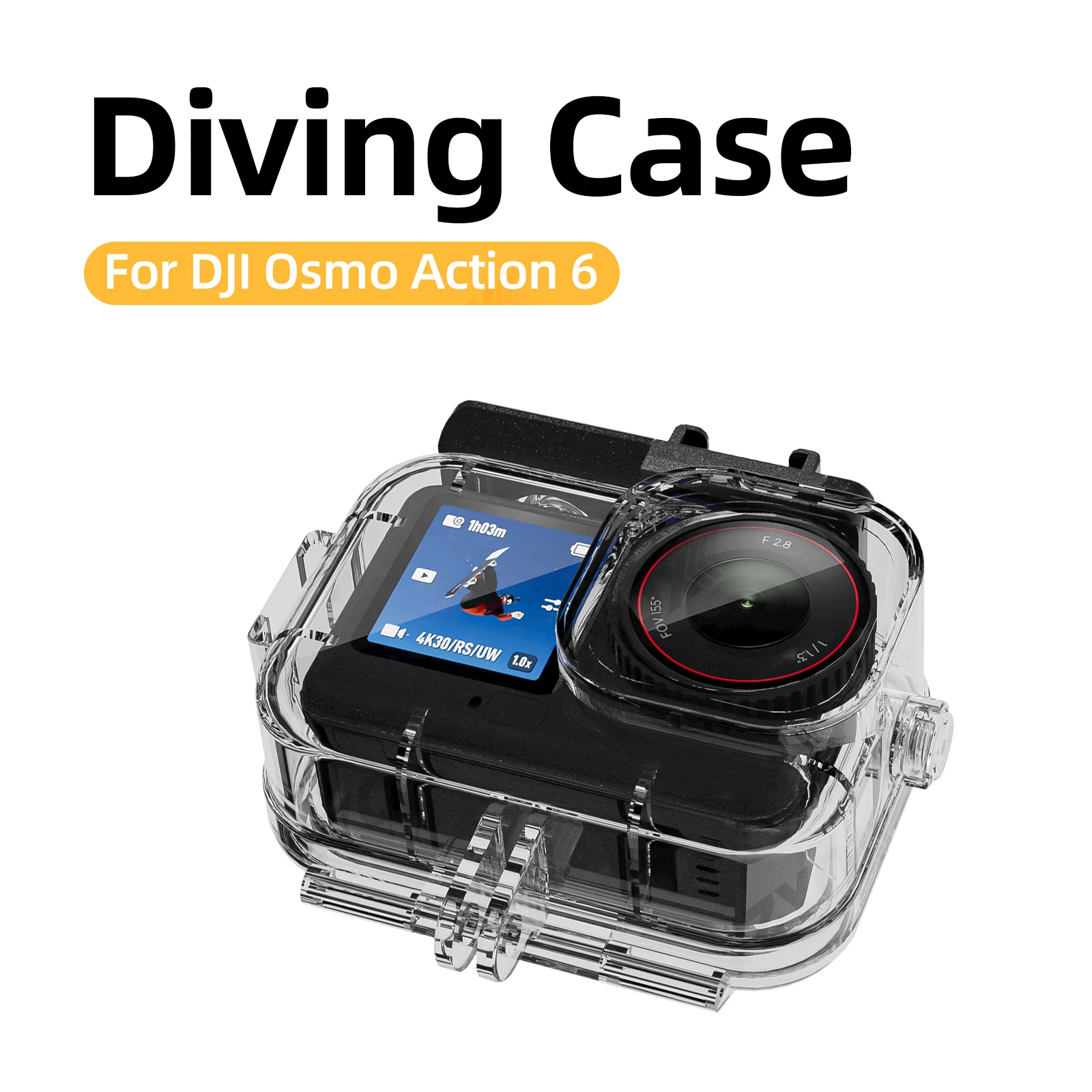 Détail du joint d'étanchéité de la coque pour Osmo Action 6, assurant une protection sous-marine fiable.