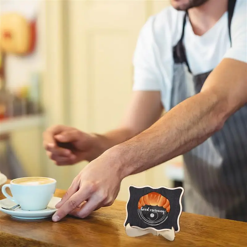 미니 칠판 간판 데스크탑 칠판 메시지 보드, 탁상 장식, 1 세트