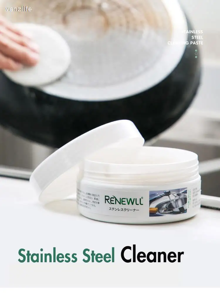 Stainless Steel Cleaning Cream Kitchen Pot Strong Cleaner Degreasing