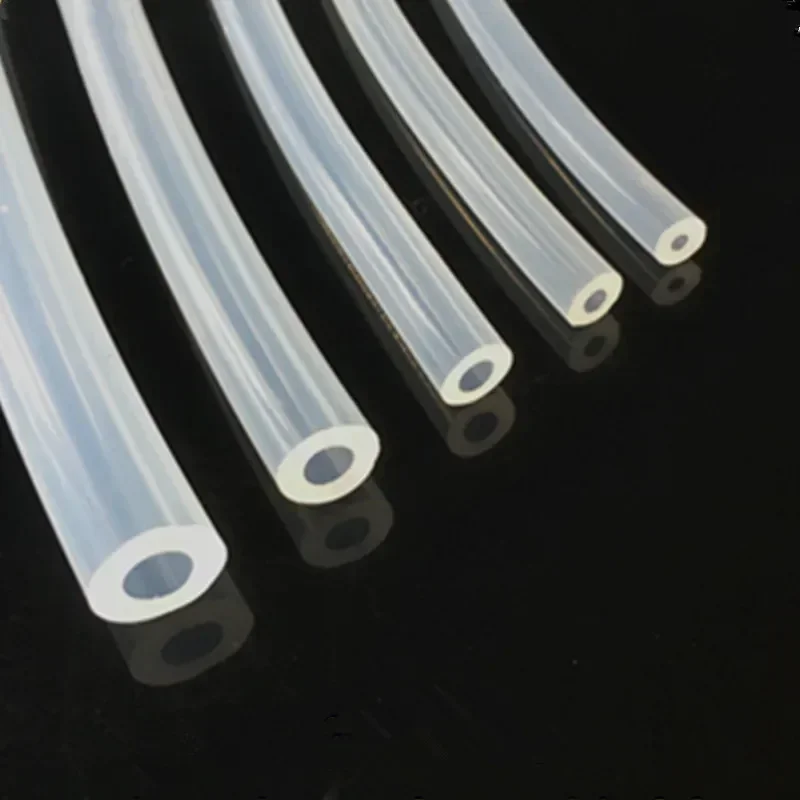 10M 2x4mm 3x5 3x6 4x6 4x7 4x8 5x7 5*8 6x8 6x9 6x10 8x10 8x12mm food grade tasteless clear Silicone Tube Hose Pipe silicone tube