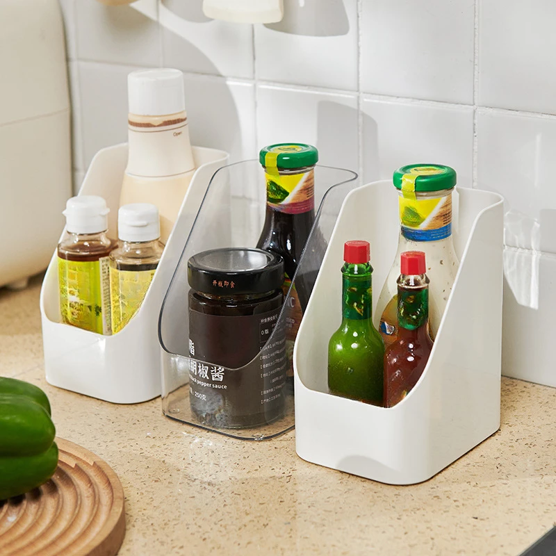 Refrigerator Organizer Bins Fridge Food Sort Storage Box Transparent Seasoning Storage Box Kitchen Fridge Storage Organizer