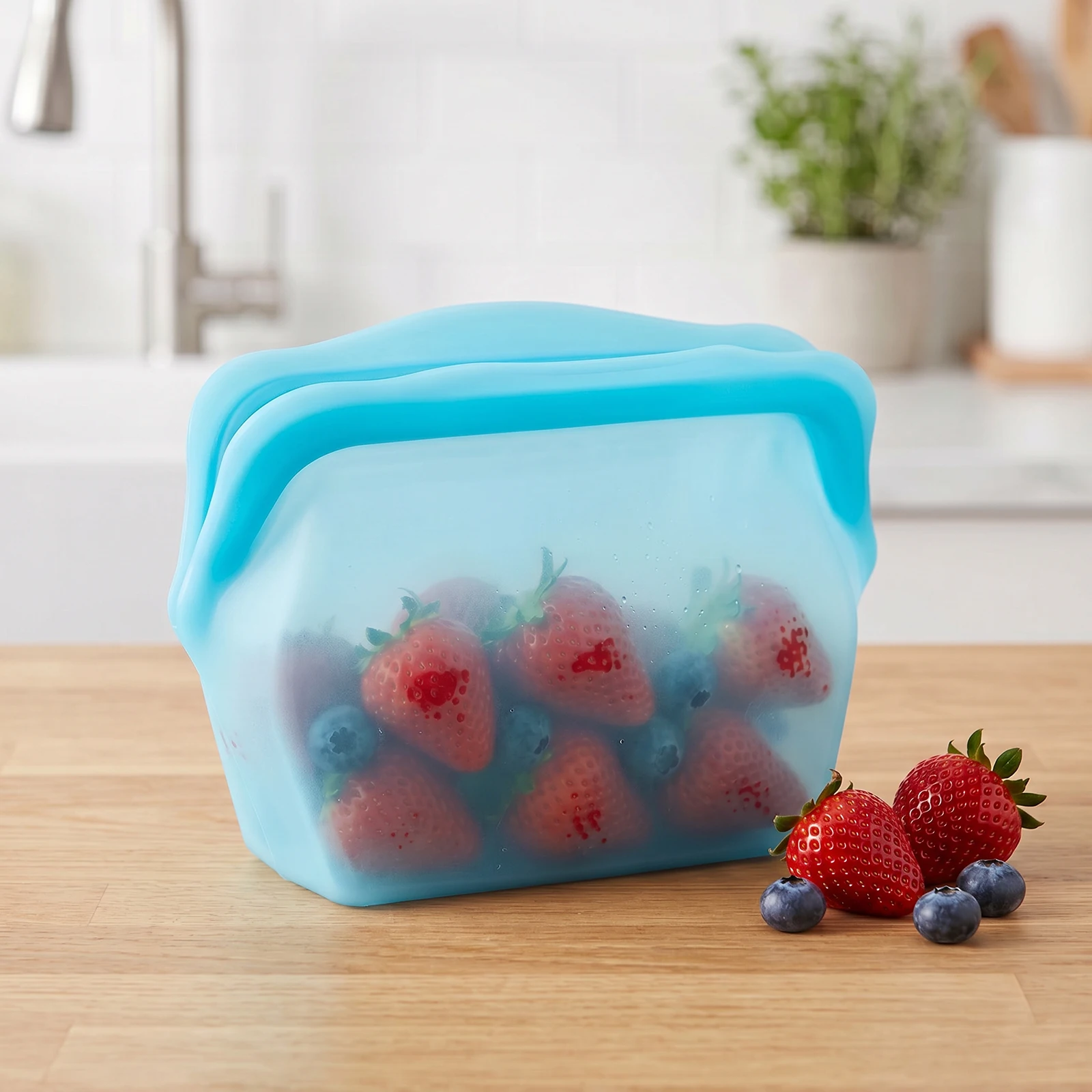 Durable Leak-Proof Silicone Food Storage Bags for Refrigeration and Preservation