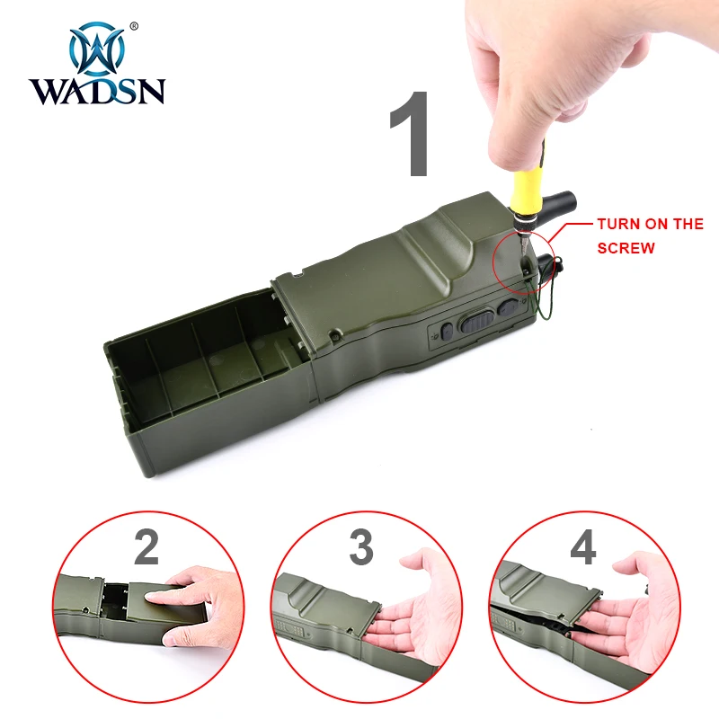 WADSN Tactical Military Softair Army Radio PRC-148 PRC 152 Dummy Radio Case Antenna Package Talkie Walkie PRC 148 PRC152 Cosplay 3
