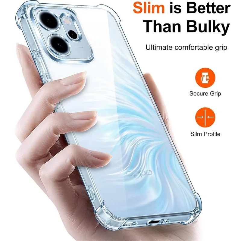 Anti-Yellowing Transparent TPU Soft Case with Camera Protection