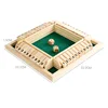 Box Dice Game 2-4 Players Classic Board Game for Adults Wooden Tabletop Game with Dices and InstructionMath Strategy Game 5
