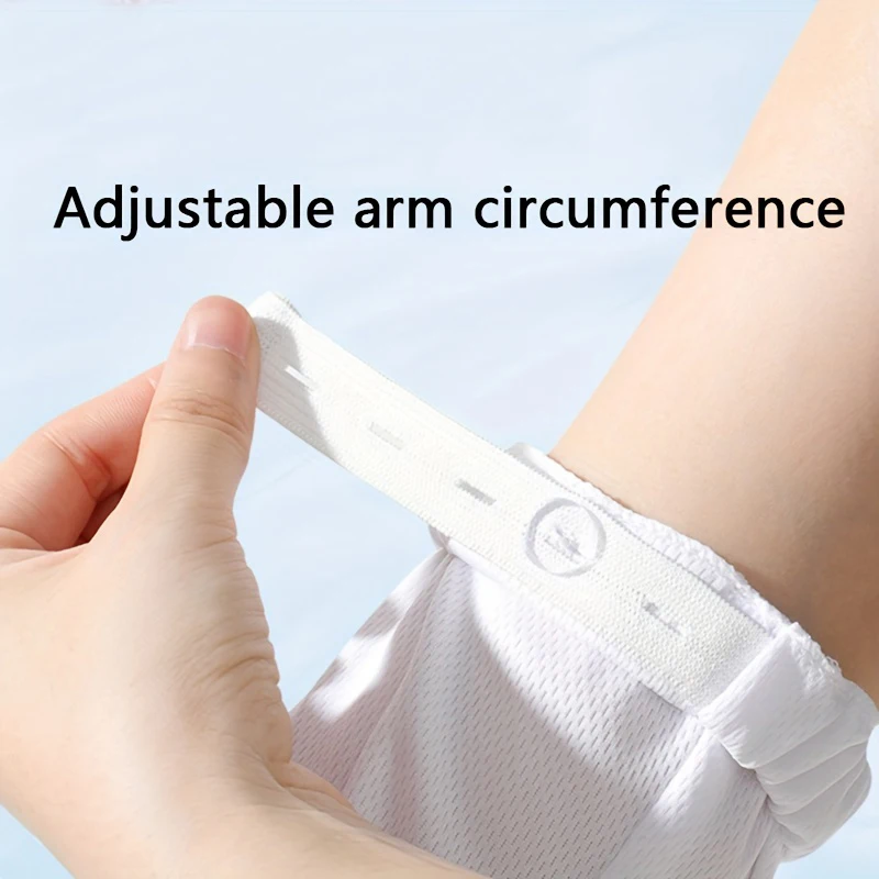 Women's Summer Driving Sun Protection Arm Sleeves Loose Breathable Anti-uv Ice Silk Long Horseshoe Sleeve Arm Protectors