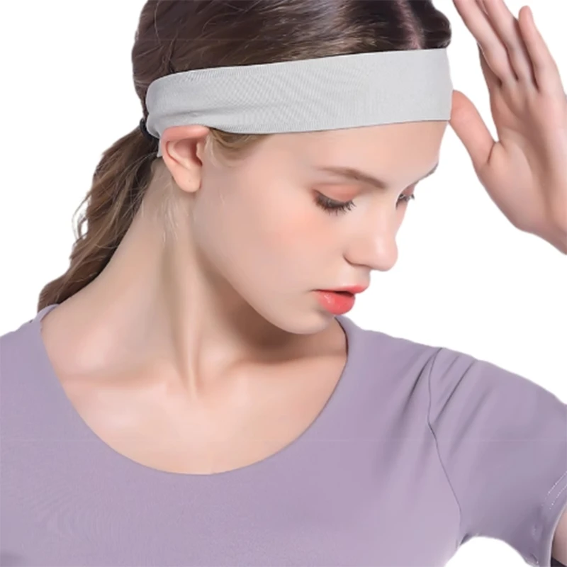 Sports Headbands Workout Sweatband Elastic Non-Slip Headbands for Men Women H58D