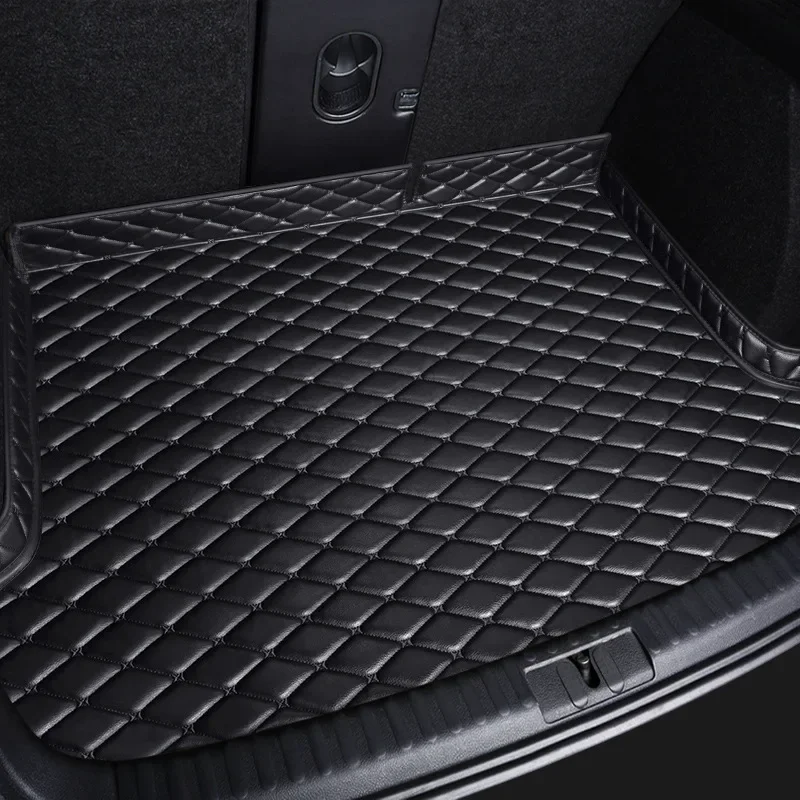 Premium PU Leather Custom Car Trunk Mats - Luxury Interior Car Accessories Carpet
