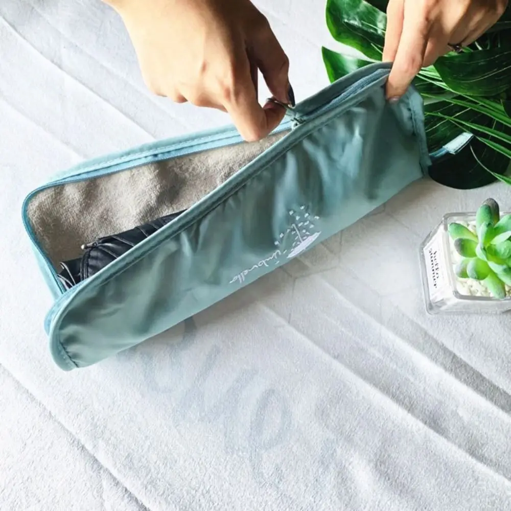 Wet Umbrellas Carry Case Portable Waterproof Umbrella Storage Cover Clutch Type Absorbent Folding Umbrella Bag Home Accessory