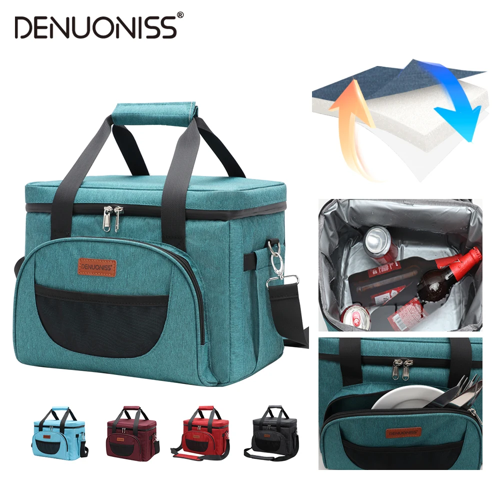 Insulated Bag 16/28L Shoulder Insulated Cooler Bag For Food Thermal Bag Picnic Camping Waterproof &Leak Proof Cooler Customized DENUONISS insulated bag,thermal food bag