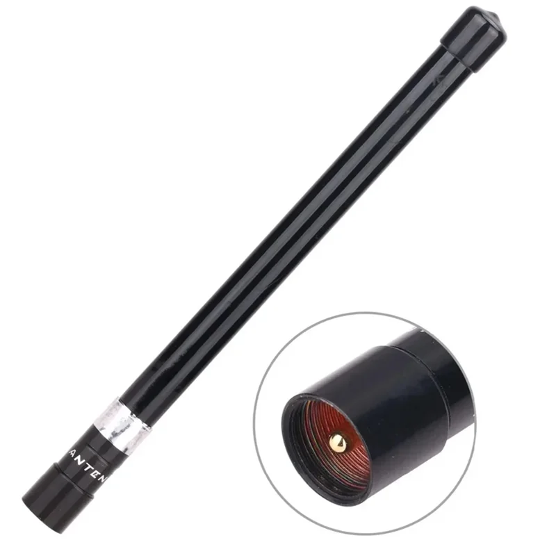 -ABHW NL-350 듀얼 밴드 고이득 유리 섬유 안테나 136-174Mhz /400-500Mhz 유리 섬유 안테나 NL-350 3.0Dbi 듀얼 밴드 안테나