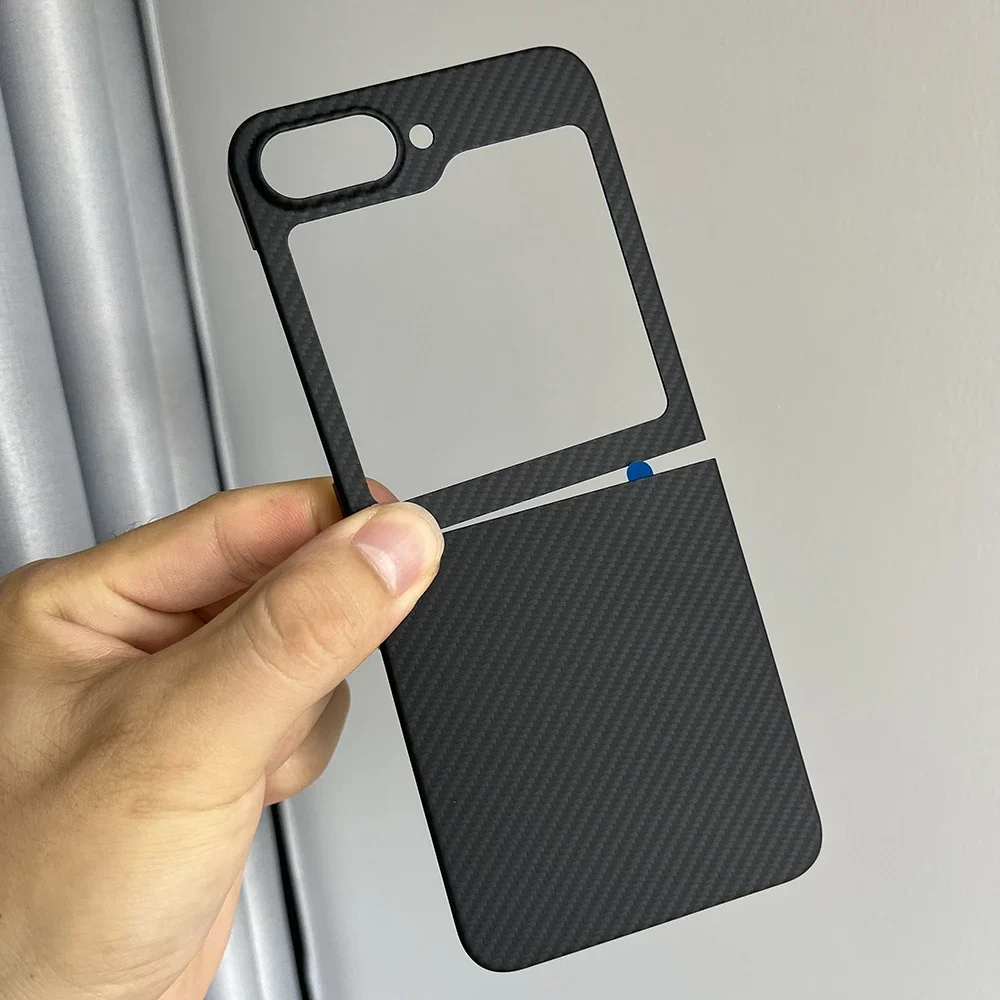 really carbon fiber Case For Samsung Galaxy z flip 6 5 case Ultra-Thin Aramid fiber for Galaxy zflip 5 6 carbon Phone Cover 4