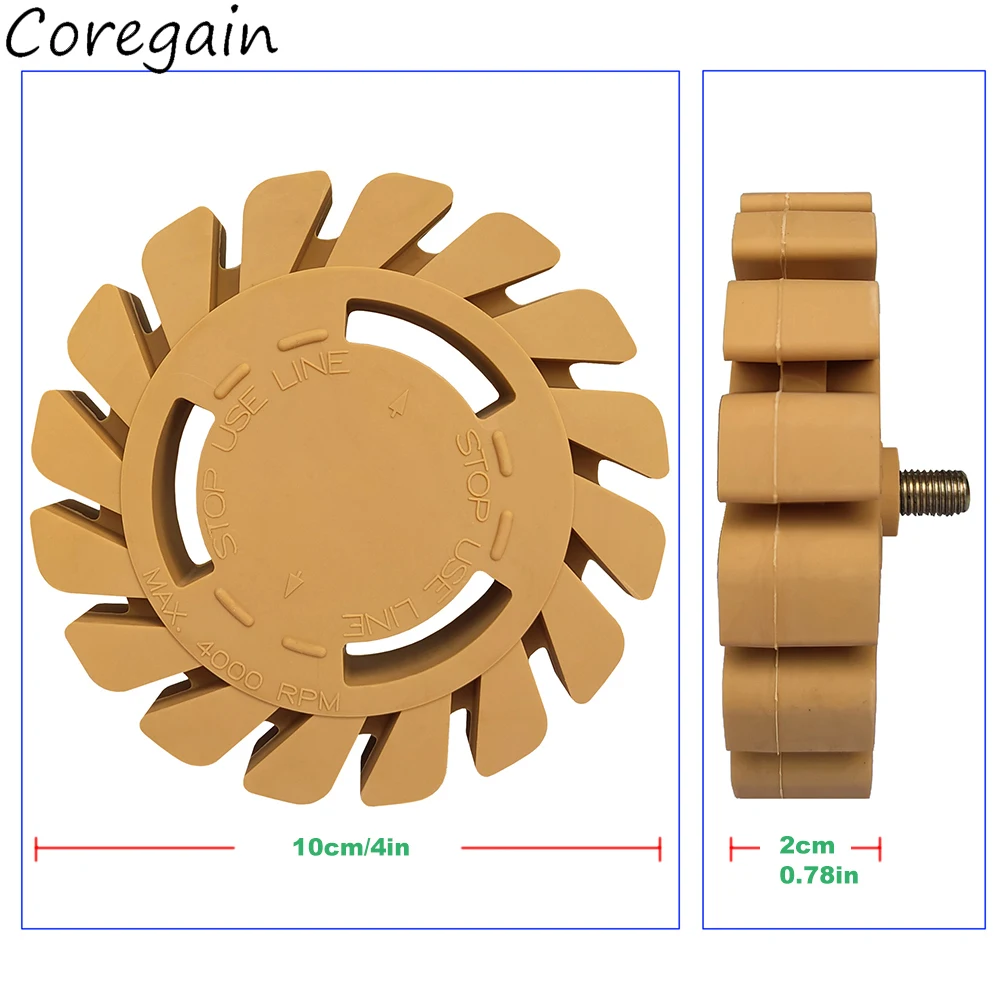 4Inch Decal Eraser Wheel Pneumatic Car Sticker Film Glue Remover Pin Stripe Removal Tool Auto Adhesive Graphics Cleaning Tools car sticker remover automotive film tools glue removal scraper