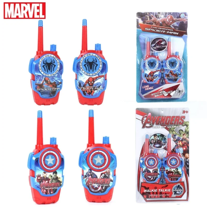 Marvel Spider Man Figure Toy Walkie Talkie Bambini Walkie Radio Cartoon Kid Radio Interphone Giocattoli Genitore-Figlio Regali Di Capodanno