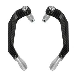 Motorcycle Handlebar Brake Clutch Lever Hand Guard Protector Accessory (Silver - Nologo)