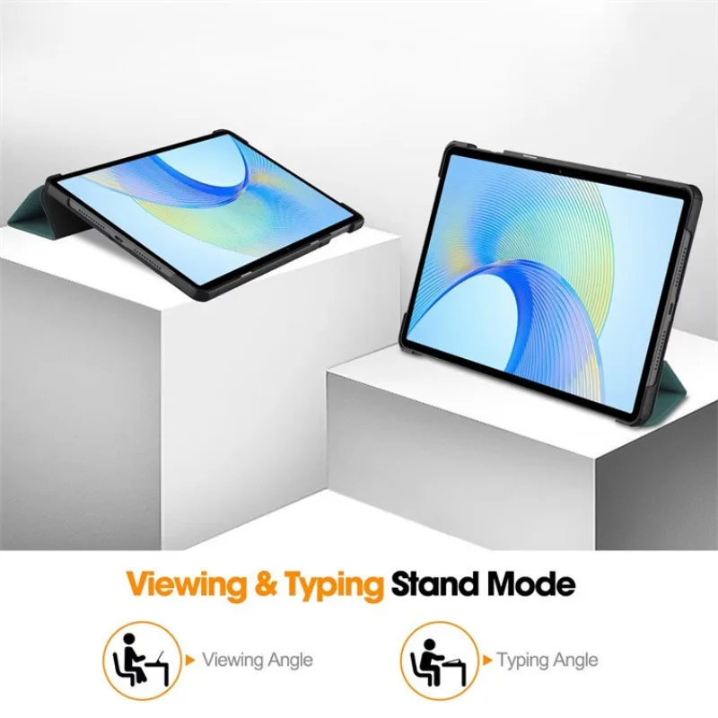 Trifold PU Leather Stand Magnetic Tablet Cover with