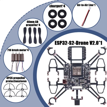 Rctosky ESP32-Drone V2.0 Controllo di volo Open Source Quadcopter ESP-Drone Modello di drone Wifi Telecomando Crazyflie Ardupilot
