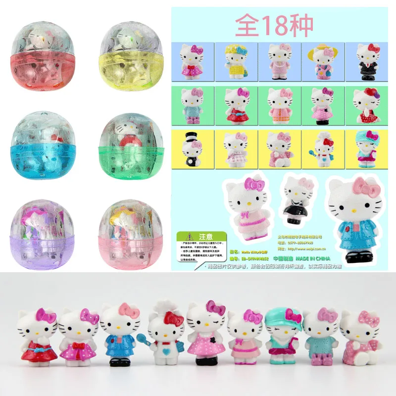 

Аниме Фигурка Bandai, 48*52 мм, яйцо HlloKitty, игрушки для детей