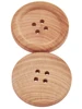 10PCs & 30PCs Natural Color Round Piping Camellia Wood Grain Wooden Buttons 10mm-30mm Sewing Accessories Clothes 4 Holes Button 3
