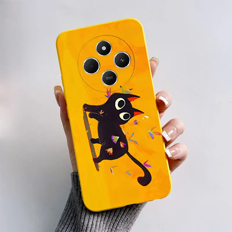 Cute Cat & Puppy Cartoon Silicone Phone Case - Soft TPU Bumper Cover
