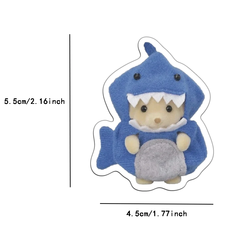 55/110/165PCS Calico Critters Familie Cartoon Nette Handheld Notebook Skateboard Gepäck Dekorative Aufkleber – Detail 6