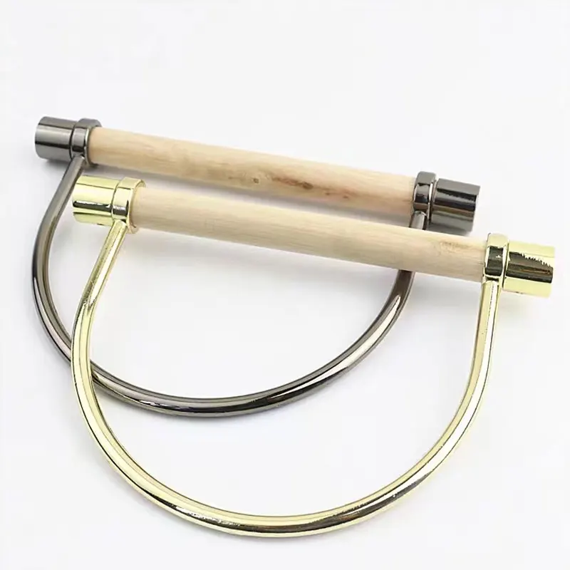

1Piece Women Fashion Metal Circle Handle Bag Handle Replacement Brackets Purse Bag DIY Handmade for Making Handbag Bag Accessory