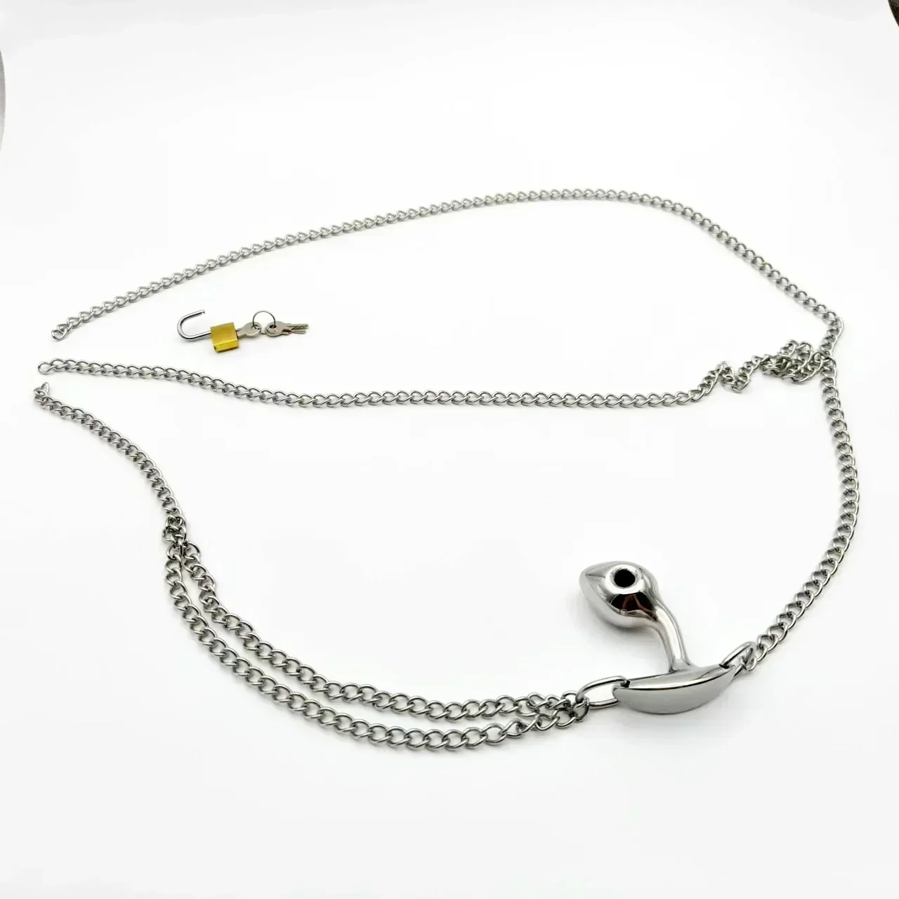 New Metal Anal Plug Chastity Pants Adjustable Panties Anal Chastity Device LGBT Masturbator Adult Sex Toys Erotica Store 전립선