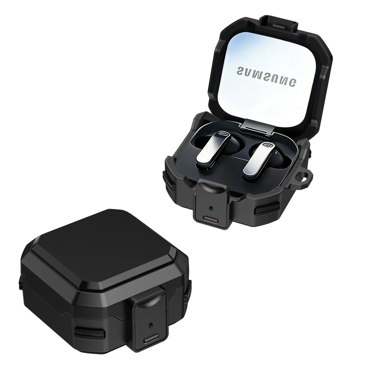 Carbon Fiber Armor Anti-Fall Protective Earbud Case