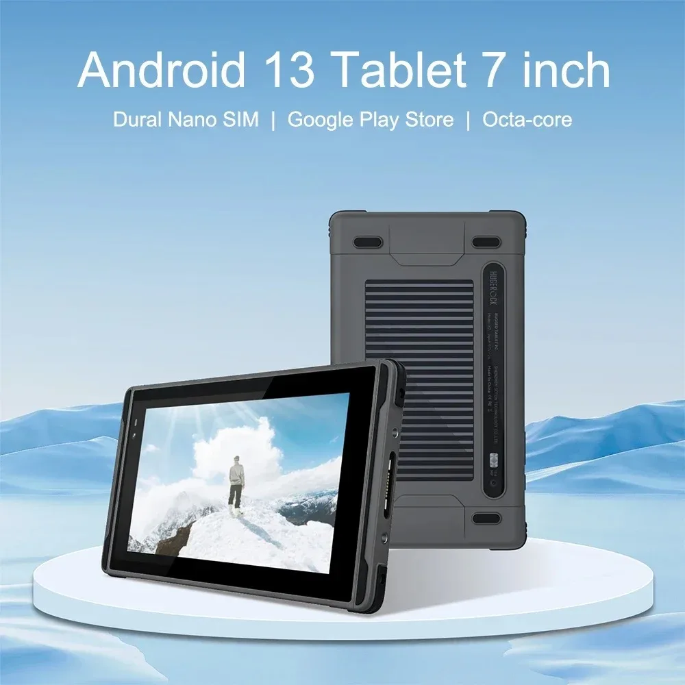 7 Inch 2600Nit Outdoor Tablets 1920X1080 FHD IP68 Waterproof Android UAV Industrial Rugged Tablet Pc For Bicycle Riding Monitor