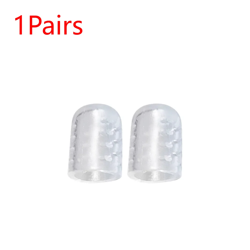 100-2 adet ayak tırnakları koruma nefes silikon kabartma ağrı şeffaf ayak kapaklar kapak koruyucular erkekler kadınlar ayak tüp koruyucu