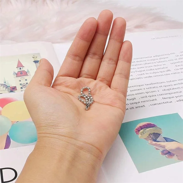 Stainless Steel Ball Bead Chains (50pcs) 4