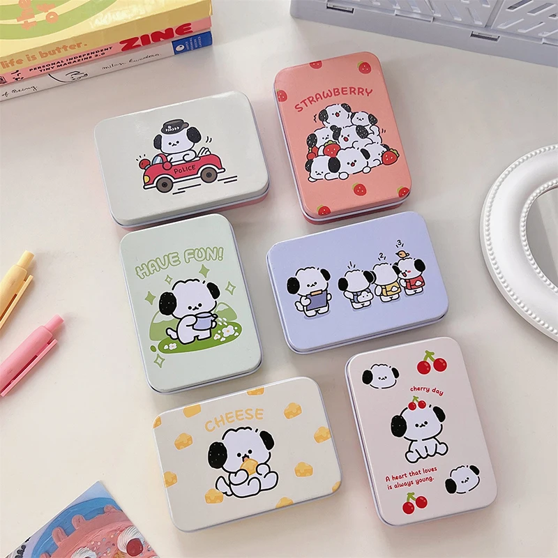 Cartoon Dog Mini Desktop Storage Box Small Object Storage Box Cute Jewelry Hair Ring Hairpin Earrings Small Coin