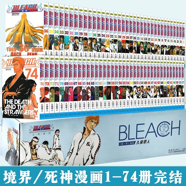 BLEACH Vol.1-74 Complete Manga Comics Set Japanese Language Taito Kubo Used