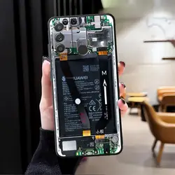 Premium Black Motherboard Circuit Board Protective Case for Motorola Edge 20 Lite (Mix01)