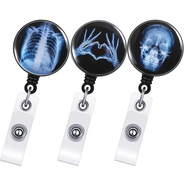 3 Pcs Nurse Badge Clip Holder Reels Retractable Nurses Radiology