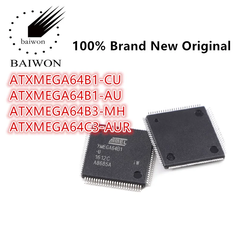 

100%New Original ATXMEGA64B1 Series ATXMEGA64B1-CU ATXMEGA64B1-AU ATXMEGA64B3-MH ATXMEGA64C3-AUR Memory IC Chip