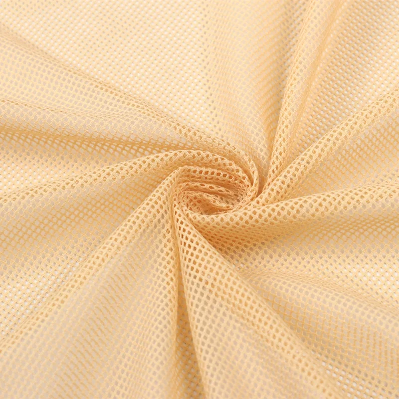 Mesh Fabric 155x45cm 2x2 Low-stretch For Sewing Mosquito Net Curtain T-shirt Sportswear Knitted Lining
